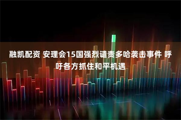 融凯配资 安理会15国强烈谴责多哈袭击事件 呼吁各方抓住和平机遇