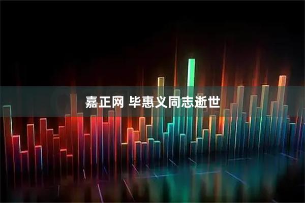 嘉正网 毕惠义同志逝世